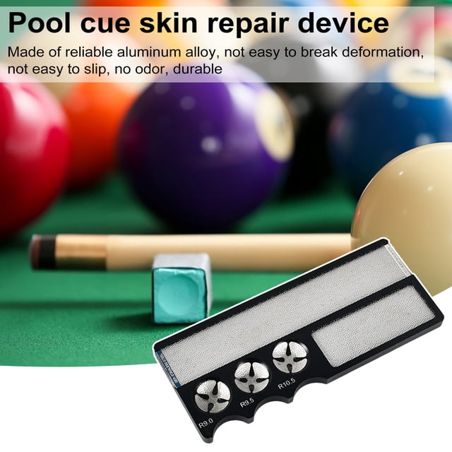 LJNYFDC Outil de Réparation de Queue en Alliage d'Aluminium Snooker Outil de Réparation de Queue de Piscine avec Design Professionnel en Alliage d'Aluminium pour Façonner le Griffage et le Brunissage