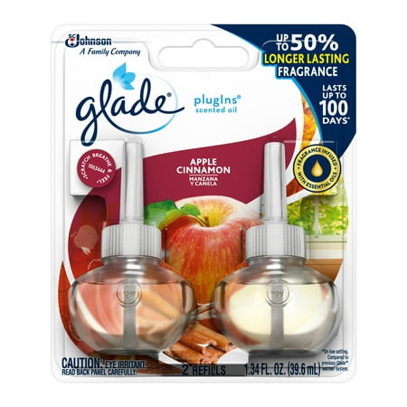 Glade PlugIns Refill 2 CT, Apple Cinnamon, 1.34 FL. OZ. Total, Scented Oil Air (Best Plugins For Sketchup)
