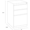 thumbnail image 5 of Hirsh (Set of 12) 20" Deep 3 Drawer Metal Mobile File Cabinet in Light Gray, 5 of 9