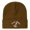 Caramel, variant on Nautical First Mate Embroidered Heavyweight Acrylic Knit Beanie, Unisex High Stretch Warm Hat, Essential Headwear for Outdoor Travel