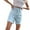 Sky Blue, variant on Clearance! Jean Shorts Womens Boyfriend Jeans for Women Women's Summer New Loose Casual High Waist Solid Denim Shorts S-L