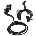 thumbnail image 2 of 2 Set Road Bike Cruiser Brake Set Bike Brake Kit Bike Caliper Brake Kit Side Pull Brake Set for Most Fixie Bike Black Front Fixie & Rear Fixie, 2 of 8