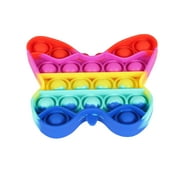 yongy Push Pop Bubble Fidget Toy, Multicolor Rainbow Stress Relief Game