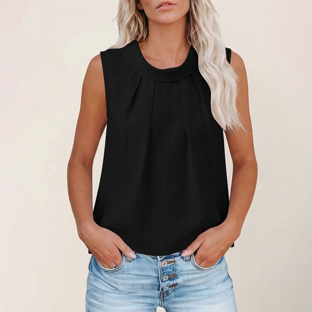 TaTaai Womens solid crew neck t-shirt, linen cotton blend, short sleeve, button cuff, cutout design, casual comfortable, lightweight, perfect for weekend trips & casual gatherings Gift