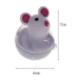 thumbnail image 4 of 2 Pieces Mouse Shape Stand-Up Food Dispenser Food Toy Snack Ball Food Dispenser Interactive Toy For Cats, 4 of 4