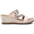 thumbnail image 2 of Gc Shoes Womens Monica Memory Foam Bling Slide Wedge Sandal, 2 of 3