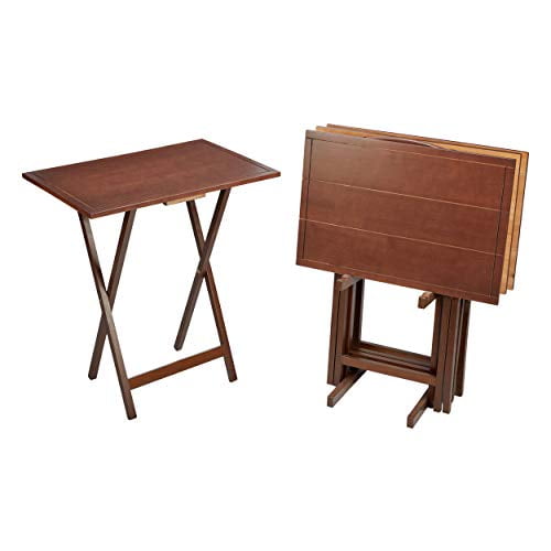 farmhouse tv tray set