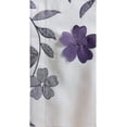 thumbnail image 4 of DriftAway Isabella Faux Silk Embroidered Window Curtain Embroidered Crafted Flower Lined with Thermal Fabric Single Panel 84"L x 42"W Ivory Purple, 4 of 4