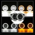 thumbnail image 4 of 2007-17 For Jeep Wrangler JK Halo LED Headlights + Halo LED Fog Lights Combo, 4 of 9