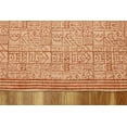 thumbnail image 5 of Casavani Orange Entrance Rug Indian Handmade Cotton Durries Kitchen Rug 4x7 feet, 5 of 5