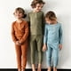 Enfants Enfant Garçon Garçon Casual Manches Longues Doux Pyjamas Vêtements de Nuit 2pcs Ensembles – image 4 sur 5