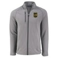 thumbnail image 2 of Men's-Cutter & Buck  Heather Gray LAFC Peshastin Eco Fleece Recycled Raglan Full-Zip Jacket, 2 of 3