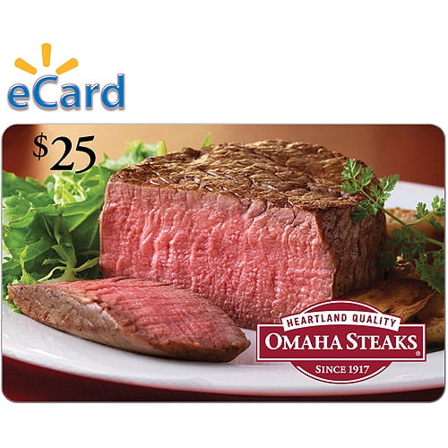 Omaha Steaks 25 Gift Card (email Delivery)