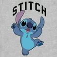 thumbnail image 2 of Women's Lilo & Stitch Jumping Stitch Graphic Tee Athletic Heather 2X Large, 2 of 4