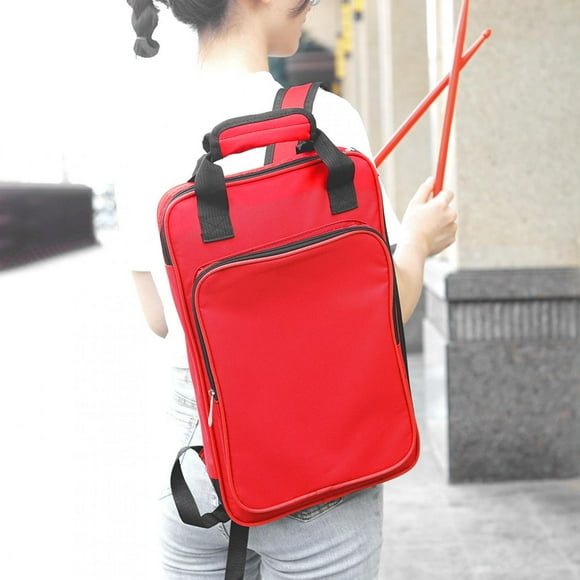 Bolsa De Tela Oxford, Longitud Ajustable, Fácil De Limpiar, Bolsa Para Baquetas Con Cremallera De Doble Cabezal, Hebilla De Material De Carbono Para Baquetas, Uso De Bandas