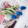 thumbnail image 4 of 10 Uds. De tulipanes falsos de PU, ramo de flores artificiales de tacto Real para decoración de boda, oficina en casa, 4 of 5