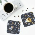 thumbnail image 5 of Bingfone Vintage Space Cars Leather Drinks Coasters With Set Of 6,Suitable For Home Kitchen,Coffee Cup Coasters Home Gift, 5 of 9