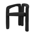 thumbnail image 6 of Black Vanity Chair Stool, Modern Makeup Chair with Backrest & Handrail, Home Office Desk Chair, Cozy Stool for Small Space Bedroom Living Room, 6 of 19