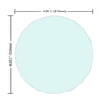 thumbnail image 2 of 20" Inch Round Tempered Glass Table,1/4" Inch Thick Flat Polished Edge,Coffee, Dining Table, 2 of 8