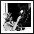 thumbnail image 4 of Art.com Diane Crump, the First Woman to Ride in the Kentucky Derby, with Her Horse Fathom, 1970 Photo, Black Frame Wall Art, 29" x 29", 4 of 5