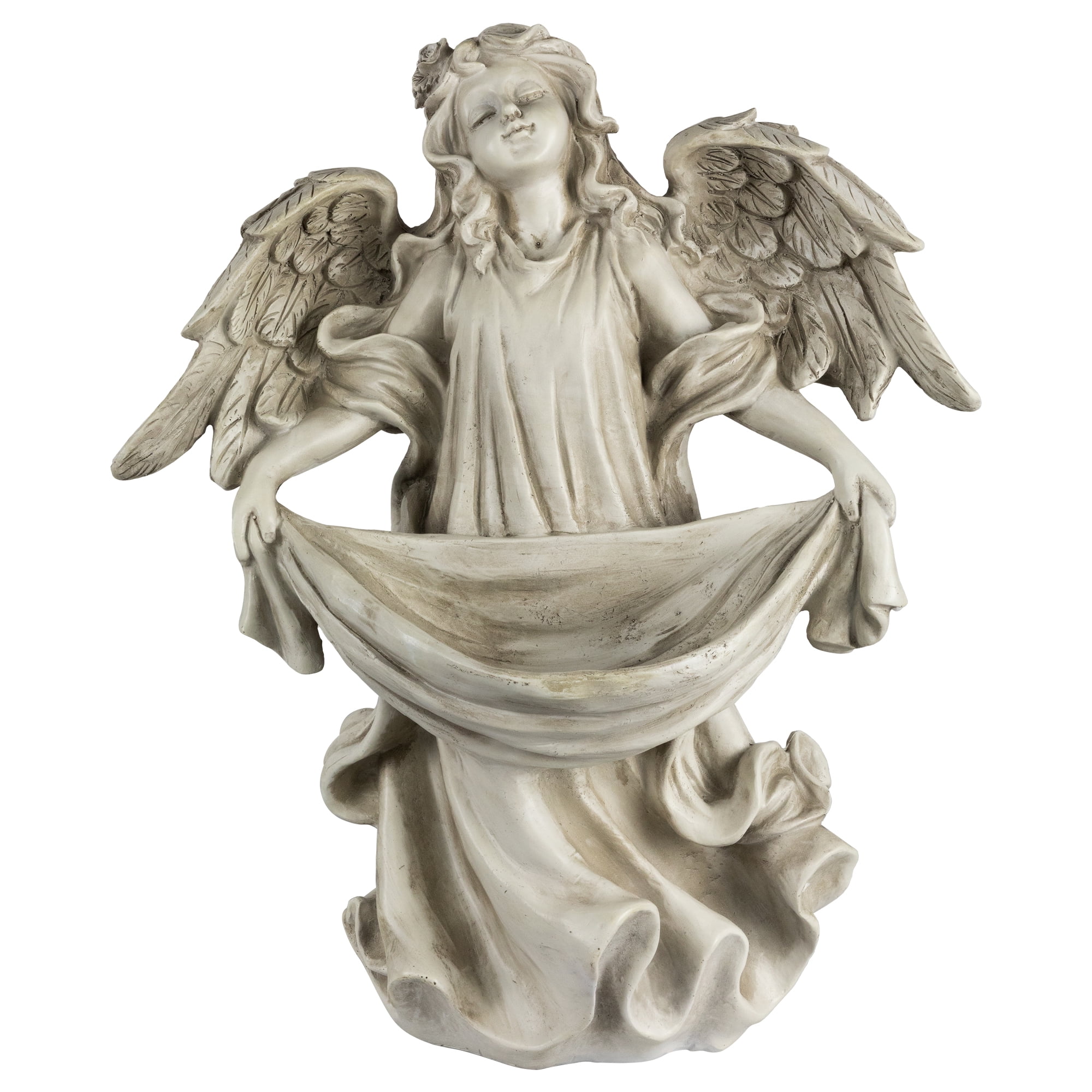Northlight 18.5" Serene Angel Bird Feeder Outdoor Garden Statue