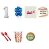 Baseball Party Supplies Party Pack For 32 With Silver #1 Balloon