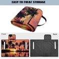 thumbnail image 3 of Uorisanigo Golf Cart Seat Covers Breathable Sunset Palm Trees Hawaiian Golf Cart Seat Cushions with 4 Front Pockets, Universal Golf Cart Seat Towel Blanket for 2 Person Seats Decoration, 3 of 6