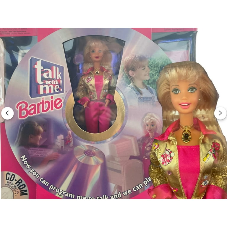 Interactive Talk with Me Barbie Doll with CD ROM 1997 Toy Walmart