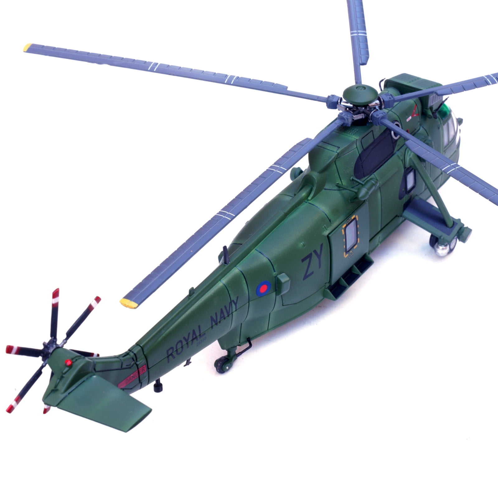 Royal Navy Sea King HC.4 Helicopter Model Airplane 1:72 Scale, Diecast, Great Gift for Plane Collectors