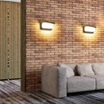 thumbnail image 4 of Luz de pared exterior LED de 18 W con sensor de movimiento Luz de pared exterior impermeable moderna 3000 K Lámpara de aplique LED blanca cálida Ip65 impermeable 1260 lm, 4 of 5