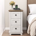 thumbnail image 3 of PLAMLE End Table with 3 Drawers for Living Room,Nightstand Sofa Side Table with Charging Station,End Table., 3 of 8
