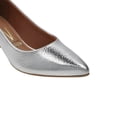 thumbnail image 4 of Zapatilla cerrada charol Vizzano 1220315 tacón bloque plateado 22, 4 of 4