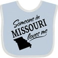 thumbnail image 3 of Inktastic Someone in Missouri Loves Me Boys or Girls Baby Bib, 3 of 4