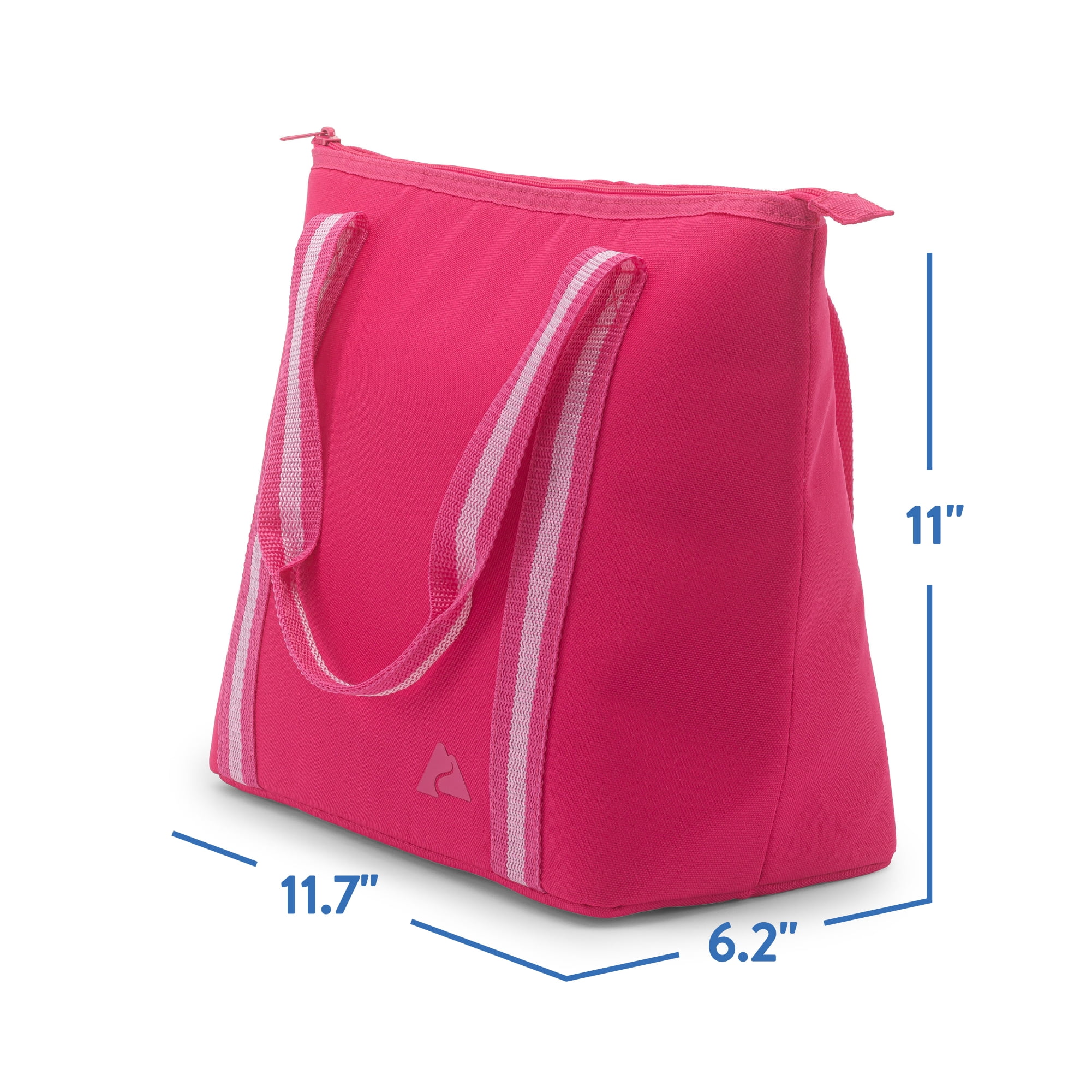 Ozark Trail 12 Can Tote Cooler, Fuchsia Pink, 10.5 Quart Volume Capacity
