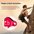 thumbnail image 3 of TNOBHG Climbing Fall Protection Device Fall Protection Self-locking Device Rope Clip Corrosion Resistant High-altitude Operation Mini Size Aluminum Magnesium, 3 of 8