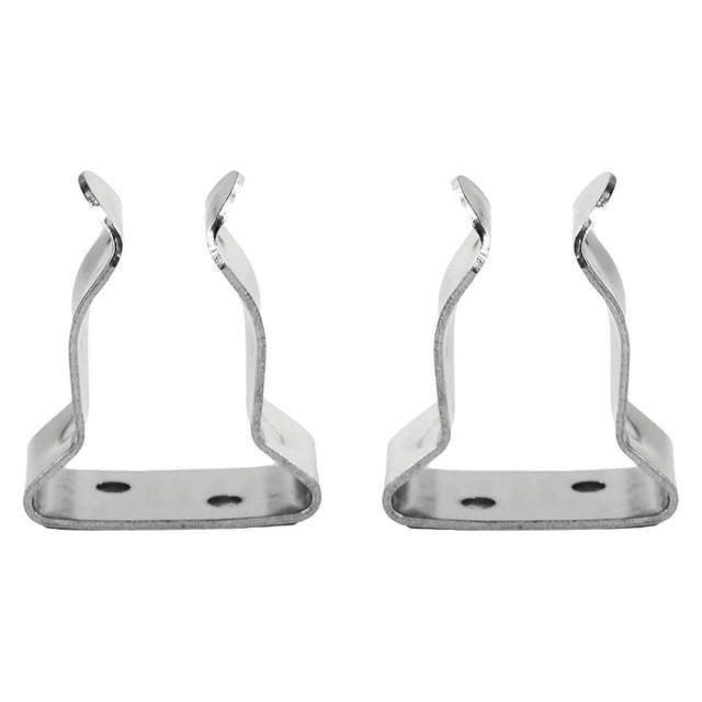 MARINE CITY Stainless Steel Storage Clips, Corrosion & Water-Resistant, Durable Storage Hook Spring Clamp (1-1/8 Inches to 1-1/2 Inches), for Boats, Yachts & Ships (Pack of 2)