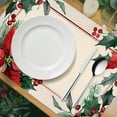 thumbnail image 4 of 4pc Christmas Placemats for Christmas Decorations, Durable Beautiful Table Mats for Xmas Party Kitchen Dining Decoration 17.71x11.81 Inch Multicolor, 4 of 8
