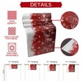 thumbnail image 6 of Merry Christmas Snowflake Bell on Red Table Runner 13x108in Non-Slip Cotton Linen Table Runners, Winter Snow Seamless Dresser Scarves TableRunner for Dinner Kitchen Dining Wedding Party, 6 of 9