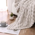 thumbnail image 5 of Kate Aurora Modern Lux Ultra Soft & Plush Ribbed Accent Throw Blanket - 50 in. W x 60 in. L - Assorted Colors, 5 of 5