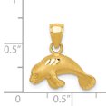 thumbnail image 2 of 14K Yellow Gold Manatee Pendant, 2 of 2