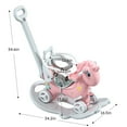 thumbnail image 3 of Rocking Horse for 1 Year Old, SHINPT Toddler Rocking Toy with Push Handle, Baby Ride On Toy for Toddlers 1-3, Kids Ride On Horse Indoor, Baby Rocker Toy for Birthday Gift, Blue/Pink Rocking Horse, 3 of 7