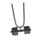 thumbnail image 5 of Colgante Con Mancuernas Para Hombre, Decoración Deportiva, Collar Creativo Para Fiestas Navideñas, Color Negro, 5 of 8