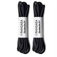 thumbnail image 2 of [4 Laces] 2Pair-Pack Waxed Round Oxford Shoe Laces for Dress Shoes Chukka 3/32Inch Thin(#01 Black,34in (86cm)), 2 of 3