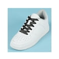 thumbnail image 2 of INSPIRE CHIC Unisex Solid Color Flat 0.4'' Wide Ribbon Shoelaces 2 Pairs 180cm/70.9" Black, 2 of 6