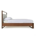 thumbnail image 3 of Cear King Size Bed, Gray Tufted Panel Headboard with Cutout, Gray Brown, 3 of 8