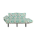 thumbnail image 2 of Cactus Futon Couch, Upside down Plants Graphic Design Gardening Greenery Flowers Cartoon Style, Daybed with Metal Frame Upholstered Sofa for Living Dorm, Loveseat, Sea Green Multicolor, by Ambesonne, 2 of 4