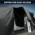 thumbnail image 6 of Unique Bargains Car Cover for Suzuki Swift 2010-2023 PEVA Spunlace Cotton Outdoor Full Car Cover All Weather Waterproof Windproof Sun Rain Snow Protection with Passenger Door Zipper Black, 6 of 6