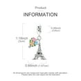 thumbnail image 7 of MULA 925 Sterling Silver DIY Charm 5A Zircon Eiffel Tower Pendant fit Bracelet for Women Jewelry, 7 of 7