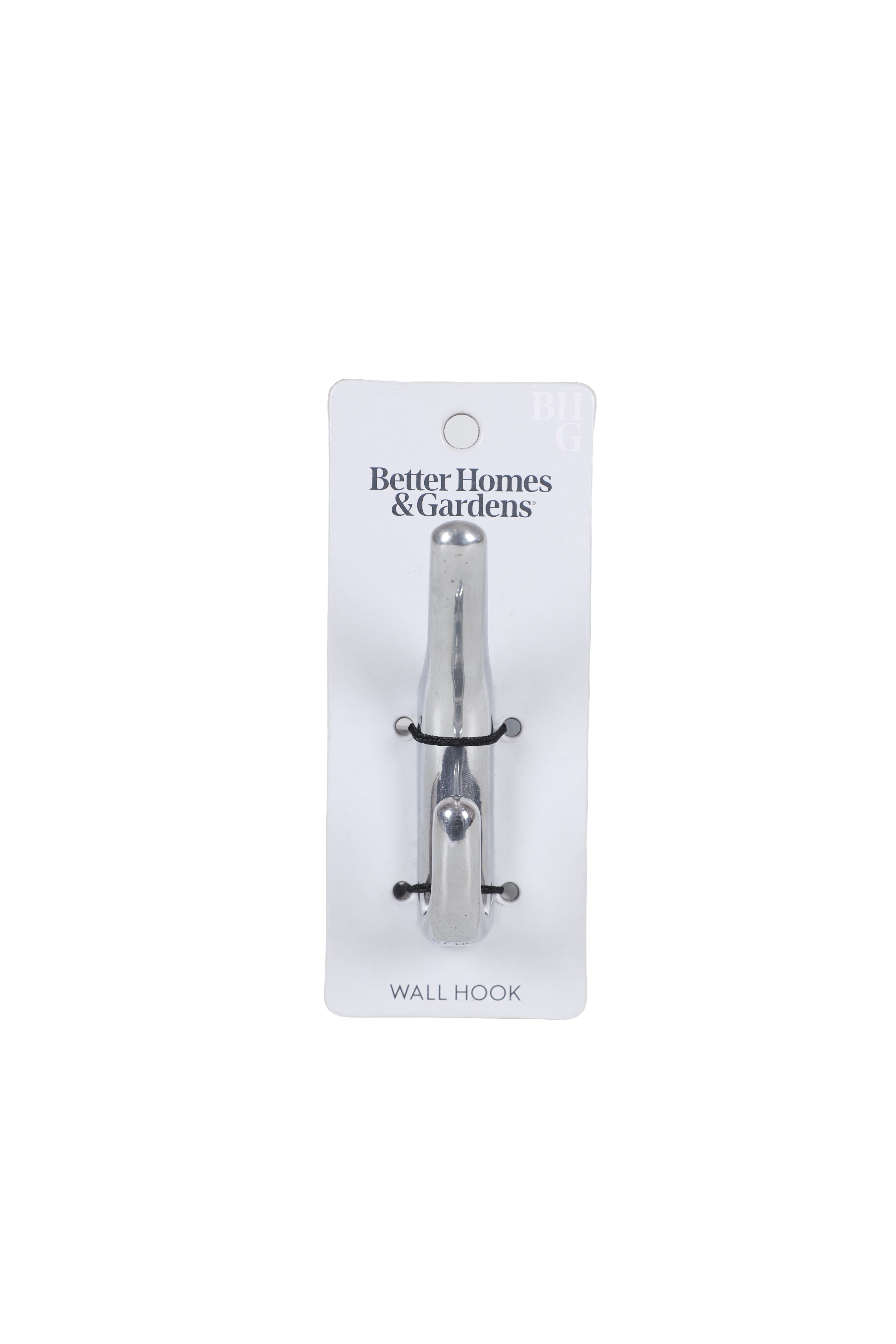 Better Homes & Gardens Sleek Simplicity Single Wall Hook, Chrome Finish