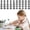 Black, variant on Plastic Reusable Pen Toppers Number Marking Caps Identifier Tags for Office Supply Organization